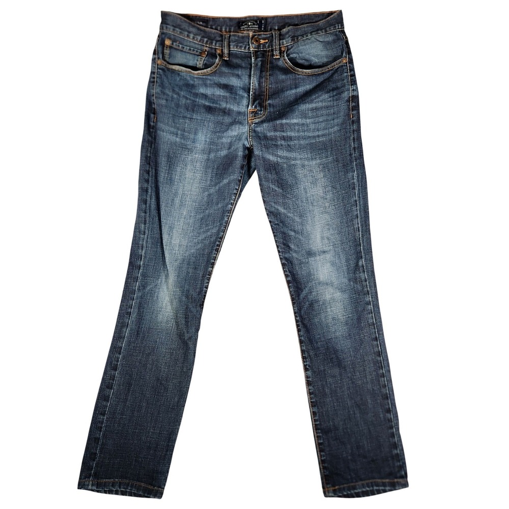 Lucky Brand 121 Heritage Slim Jeans Mens 32X34 Blue Excellent Dark Wash Denim